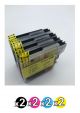 Compatible Brother 38 Value Pack (2 Black + 2 Cyan + 2 Magenta + 2 Yellow)