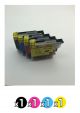 Compatible Brother 39 Value Pack (1 Black + 1 Cyan + 1 Magenta + 1 Y ellow)