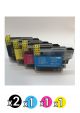Compatible Brother 67 Value Pack (2 Black + 1 Cyan + 1 Magenta + 1 Yellow)