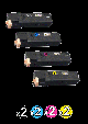 Compatible Fuji Xerox C1190 Toner Value Pack (2 Black + 2 Cyan + 2 Magenta + 2 Yellow)