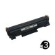 Compatible HP CF283X (83X) Value Pack (3 Black)