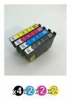 Compatible Epson 220XL Value Pack (4 Black + 2 Cyan + 2 Magenta + 2 Yellow)