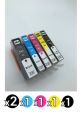 Compatible HP High Yield Ink Cartridge Value Pack of 6 (2 Black + 1 Cyan + 1 Magenta + 1 Yellow + 1 Photo Black)