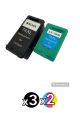 Compatible HP 74XL + 75XL Value Pack of 5 ( 3 Black + 2 Colour )