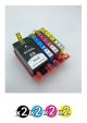 Compatible HP 915XL Value Pack (2 Black + 2 Cyan + 2 Magenta + 2 Yellow)
