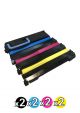 Compatible Kyocera Toner Value Pack of 8 (2 Black + 2 Cyan + 2 Magenta + 2 Yellow)
