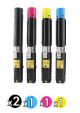 Compatible Fuji Xerox CT202246-202249 Toner Value Pack (2 Black + 1 Cyan + 1 Magenta + 1 Yellow)