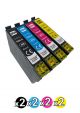 Compatible Epson 604XL Value Pack of 8 ( 2 Black + 2 Cyan + 2 Magenta + 2 Yellow )