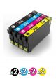 Compatible Epson 812 XL Value Pack (2 Black + 2 Cyan + 2 Magenta + 2 Yellow)