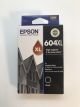 Genuine Epson 604XL High Yield Black Ink Cartridge - 500 pages
