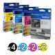Genuine Brother 135139XL Value Pack (4 Black + 2 Cyan + 2 Magenta + 2 Yellow)