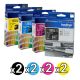 Genuine Brother 135139XL Value Pack (2 Black + 2 Cyan + 2 Magenta + 2 Yellow)