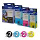 Genuine Brother 237XL-235XL Value Pack (1 Black + 1 Cyan + 1 Magenta + 1 Yellow)