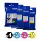 Genuine Brother 3317 Value Pack (1 Black + 1 Cyan + 1 Magenta + 1 Yellow)