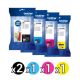 Genuine Brother 3339XL Value Pack (2 Black + 1 Cyan + 1 Magenta + 1 Yellow)