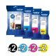 Genuine Brother 3339XL Value Pack (2 Black + 2 Cyan + 2 Magenta + 2 Yellow)
