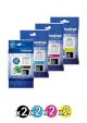 Genuine Brother LC-432XL Value Pack (2 Black + 2 Cyan + 2 Magenta + 2 Yellow)