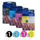 Genuine Brother 73 Value Pack (1 Black + 1 Cyan + 1 Magenta + 1 Yellow)