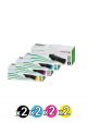 Genuine Fuji Xerox CT202610-202613 Toner Value Pack (2 Black + 2 Cyan + 2 Magenta + 2 Yellow)