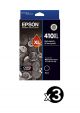 Genuine Epson 410BXL Value Pack (3 Black)