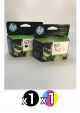 Genuine HP High Yield Ink Cartridge Value Pack of 2 (1 Black + 1 Colour)