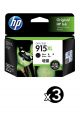 Genuine HP 915BXL Value Pack (3 Black)