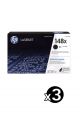 Genuine HP 148X W1480X Value Pack of 3 ( 3 Black )