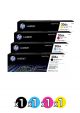 Genuine HP #206A Toner Value Pack of 4 ( 1 Black + 1 Cyan + 1 Magenta + 1 Yellow )