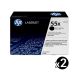 Genuine HP CE255X (55X) Value Pack (2 Black)