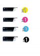 Genuine HP #410A Toner Value Pack of 4 ( 1 Black + 1 Cyan + 1 Magenta + 1 Yellow )