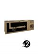 Genuine Kyocera TK-164 Black Toner FS1120D P2035D - 2500 pages Value Pack (2 Black)