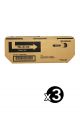 Genuine Kyocera TK-3104 Black Toner - 12500 pages Value Pack of 3 (3 Black)