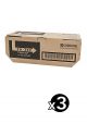 Genuine Kyocera TK-344 Black Toner FS2029D - 12000 pages Value Pack (3 Black)