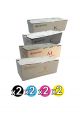 Genuine Kyocera K5224 Toner Value Pack of 8 (2 Black + 2 Cyan + 2 Magenta + 2 Yellow) 
