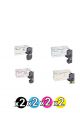 Genuine Kyocera K5234 Toner Value Pack of 8 (2 Black + 2 Cyan + 2 Magenta + 2 Yellow)