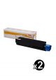 Genuine Oki B432HY Black High Yield Value Pack of 2 ( 2 Blavk ) (45807107 )