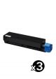 Compatible Oki B431 Black High Yield Value Pack of 3 ( 3 Black ) ( 44917603 )