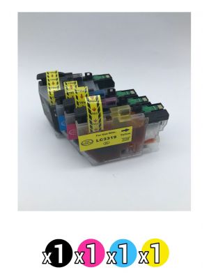 Compatible Brother 3319XL Value Pack  (1 Black + 1 Cyan + 1 Magenta + 1 Yellow)